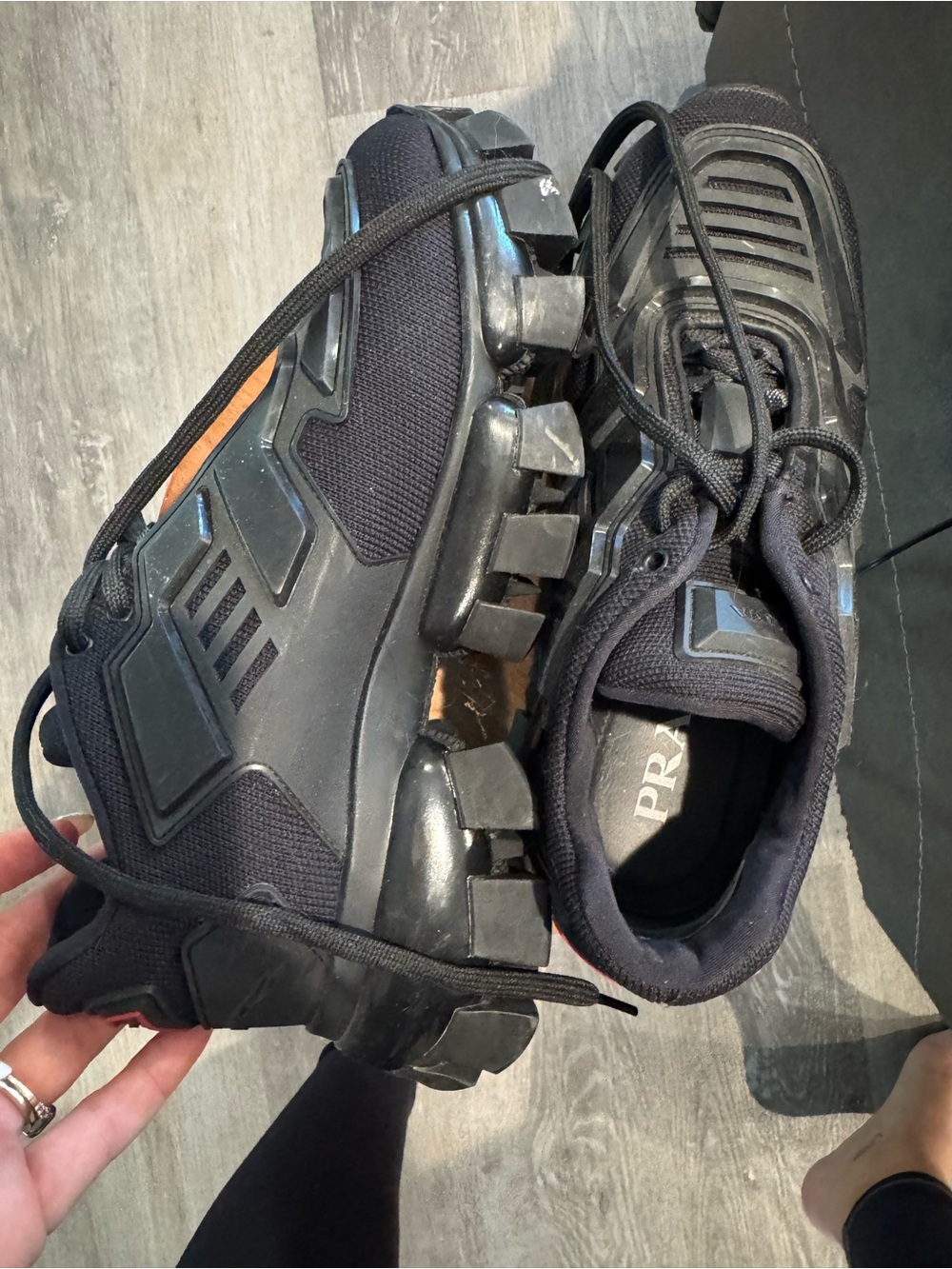 PRADA Black Cloudburst Thunder Sneaker AUTHENTIC